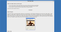 Desktop Screenshot of freevideocutter.com