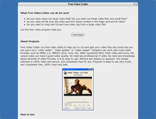 Tablet Screenshot of freevideocutter.com